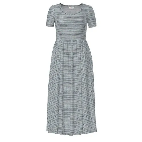 Riley - Grey Teal Faux Heather