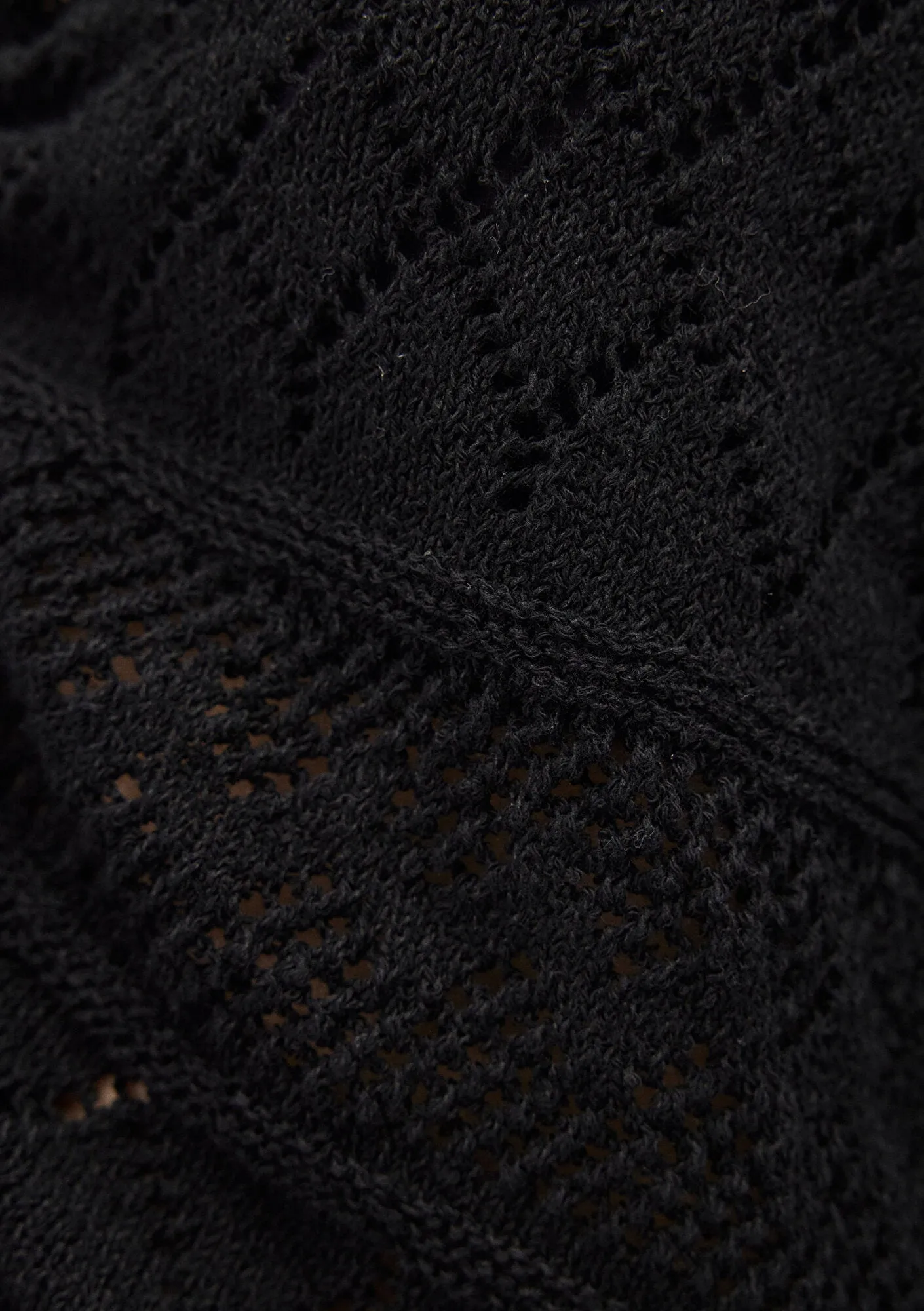 Ruched Black Sweater