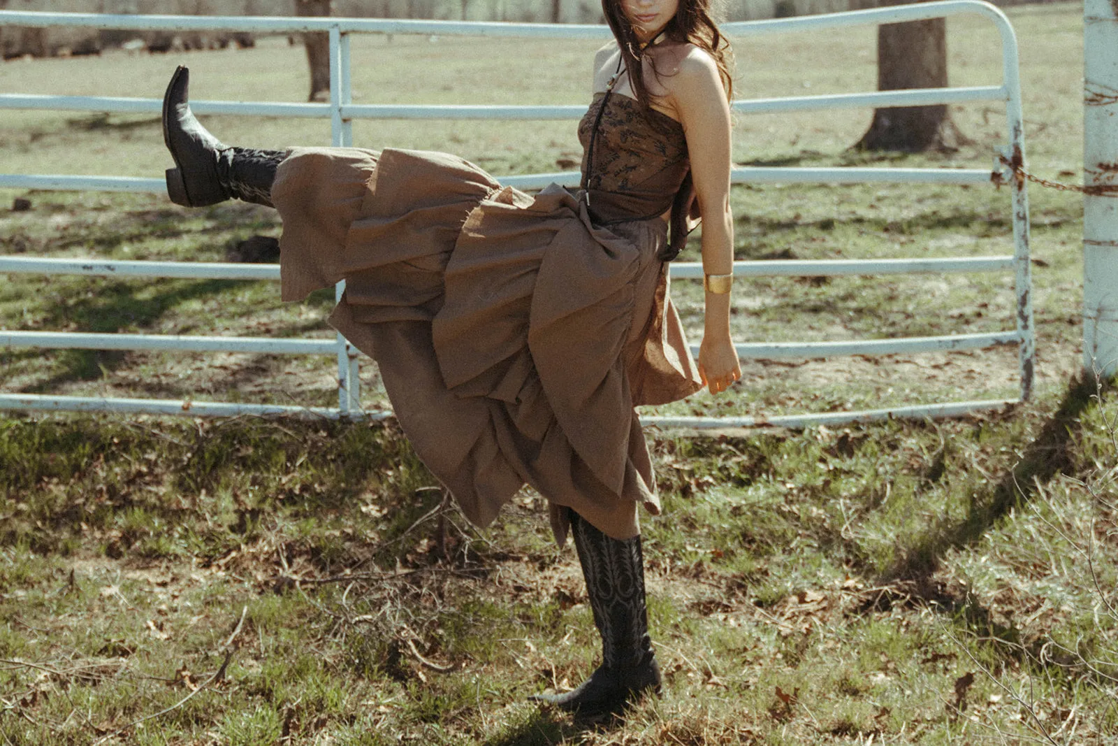 Ruffle Maxi