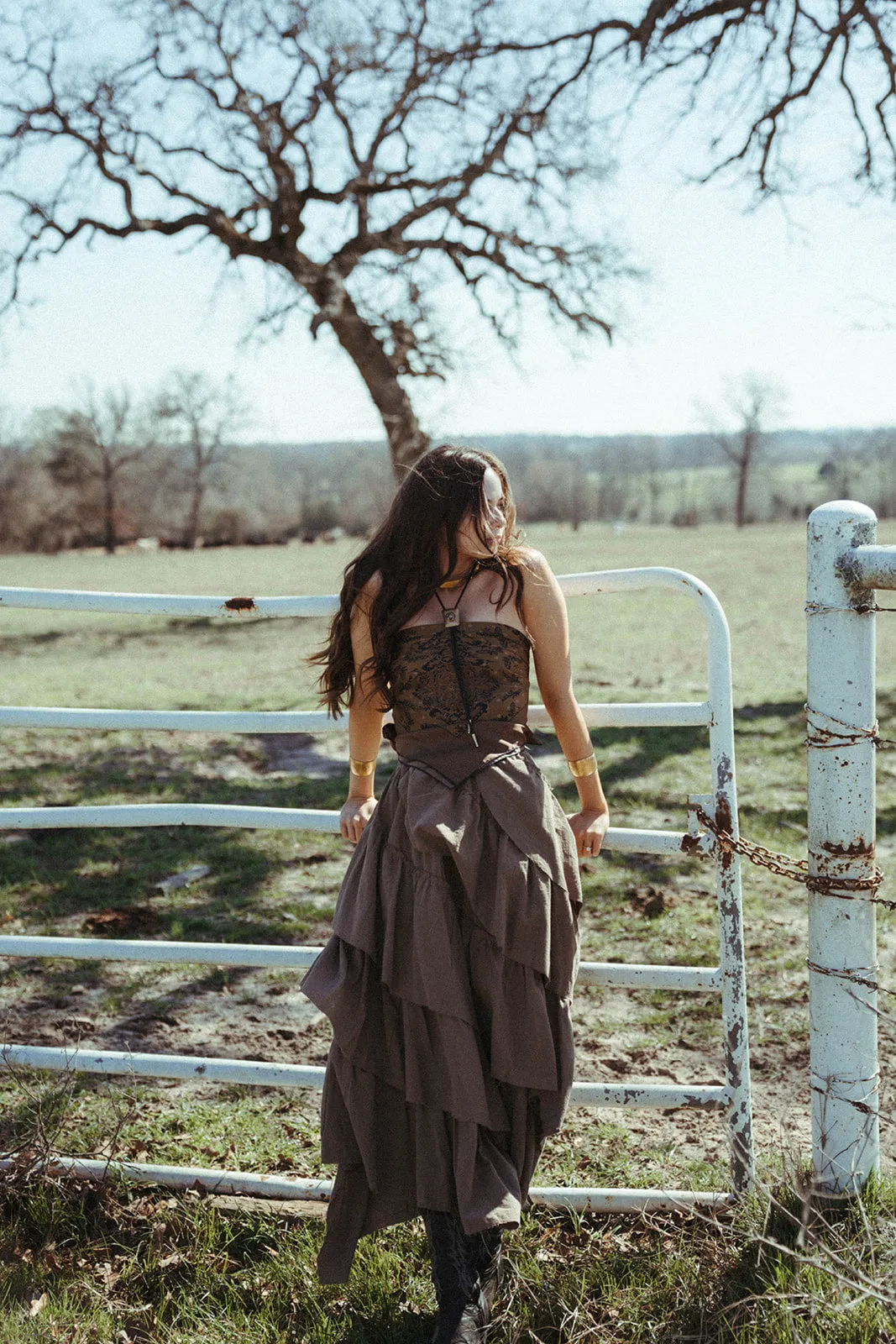 Ruffle Maxi
