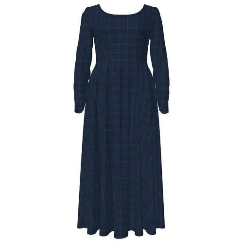 Ryane - Navy Green Plaid
