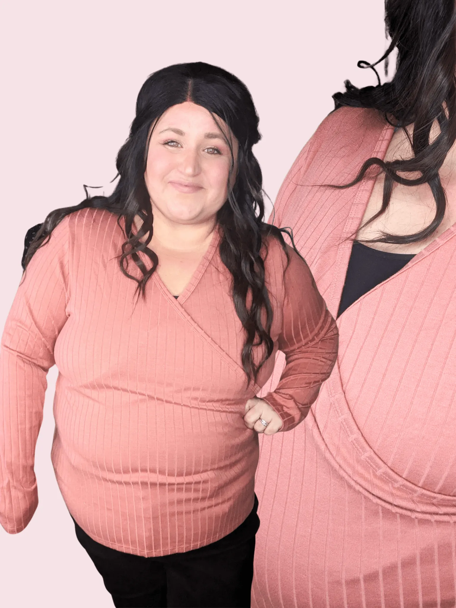 SALE- Sami Surplice Front Solid Top (3 colors)