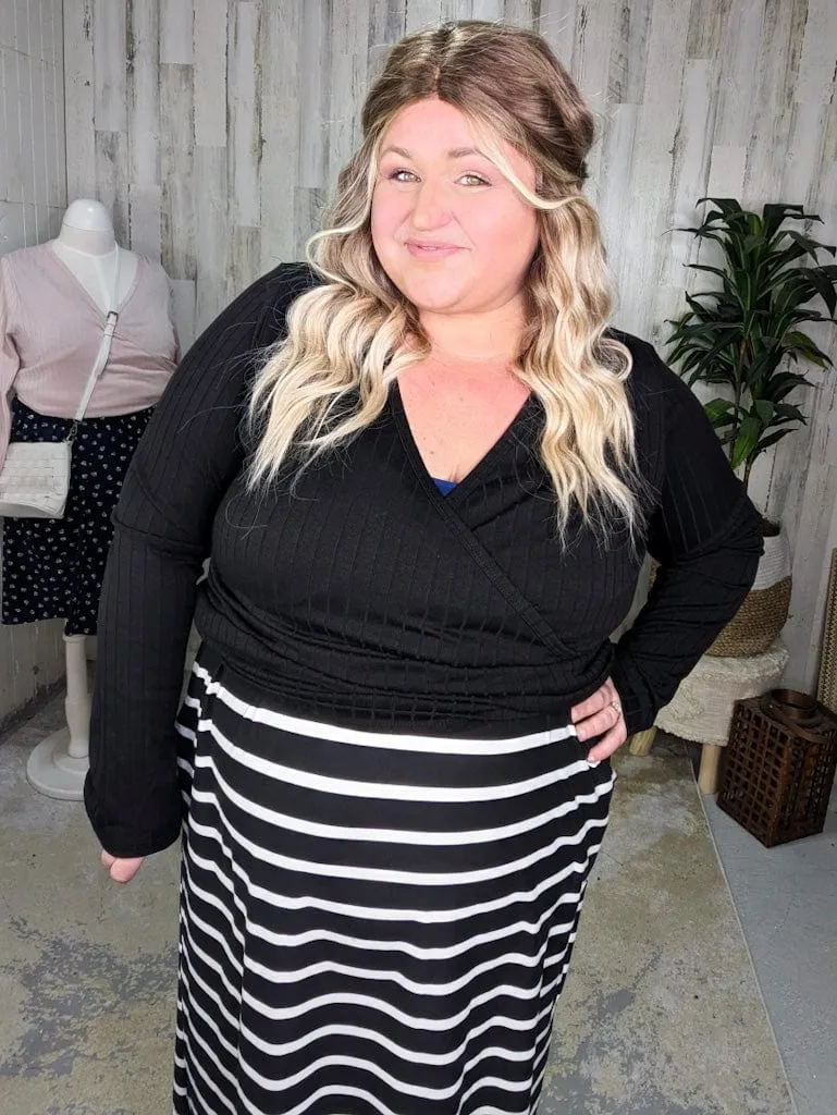 SALE- Sami Surplice Front Solid Top (3 colors)