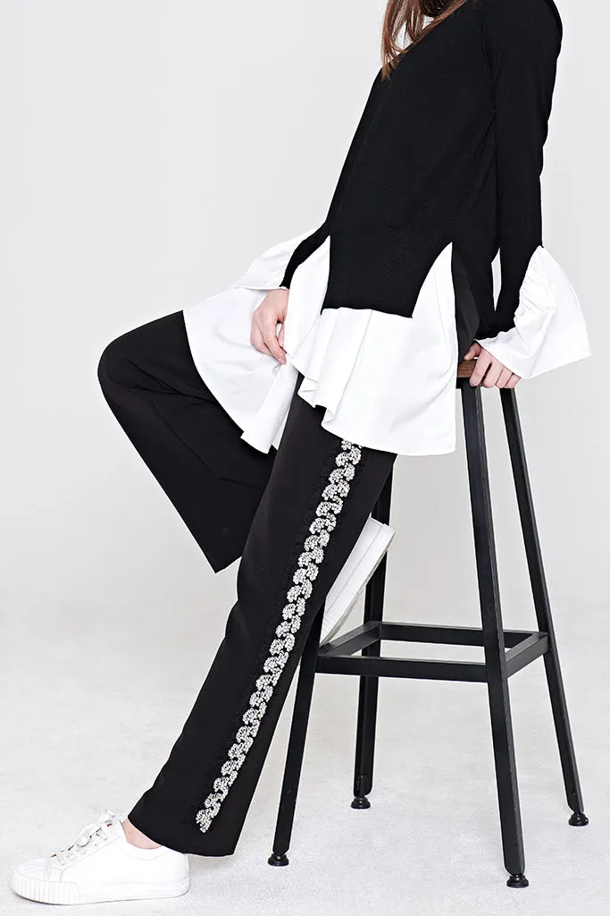 Sarah Embellished Track Pants