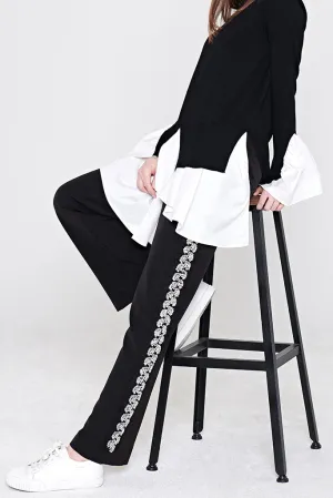 Sarah Embellished Track Pants