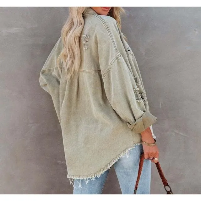 Sawyer Sage Cotton Denim Jacket