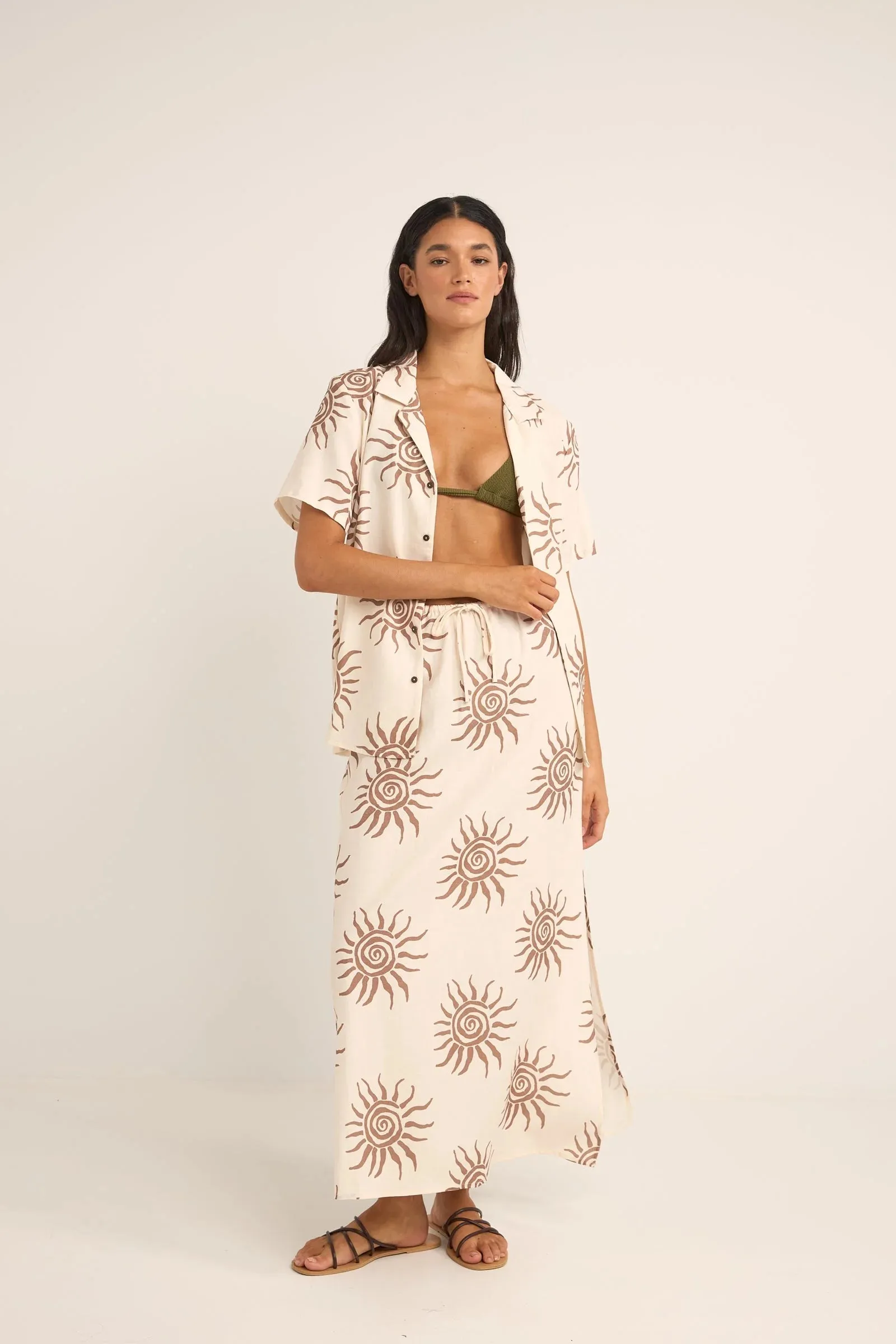 Seafarer Maxi Skirt - Brown