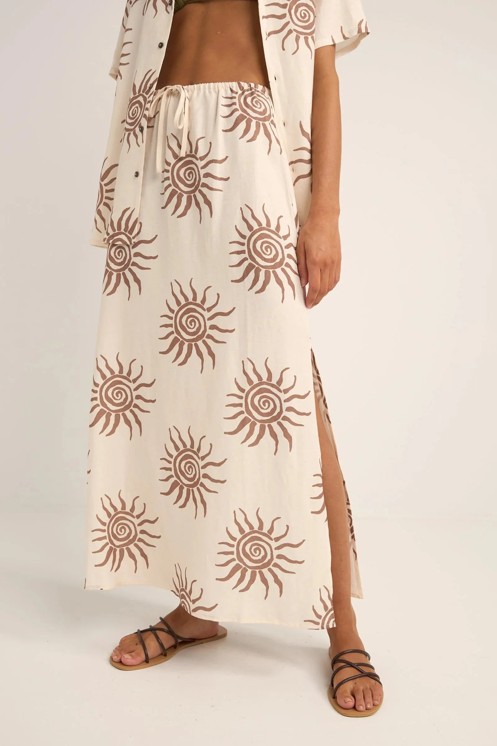 Seafarer Maxi Skirt - Brown