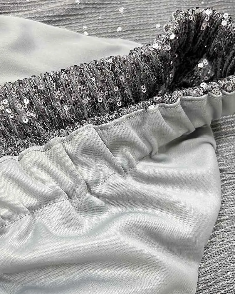Sequin Festive Maxi Skirt