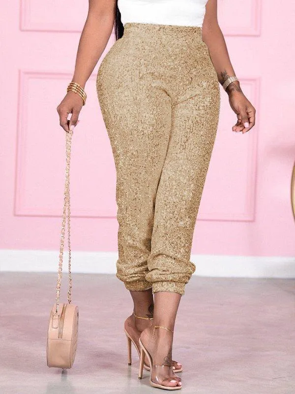 Sequin Jogger Pants