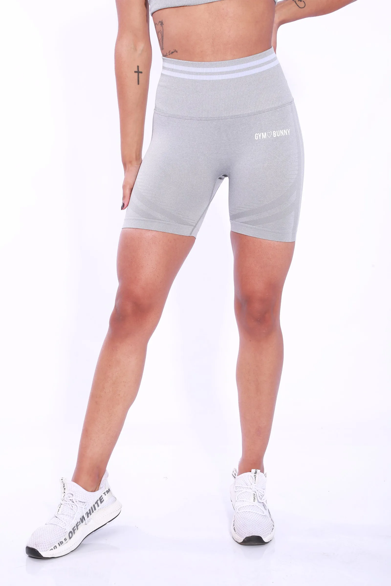 Shapewear Gymbunny Seamless Scrunch Shorts -Grey