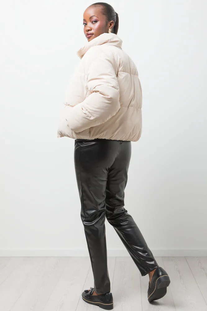 Short Puffer Jacket Natural