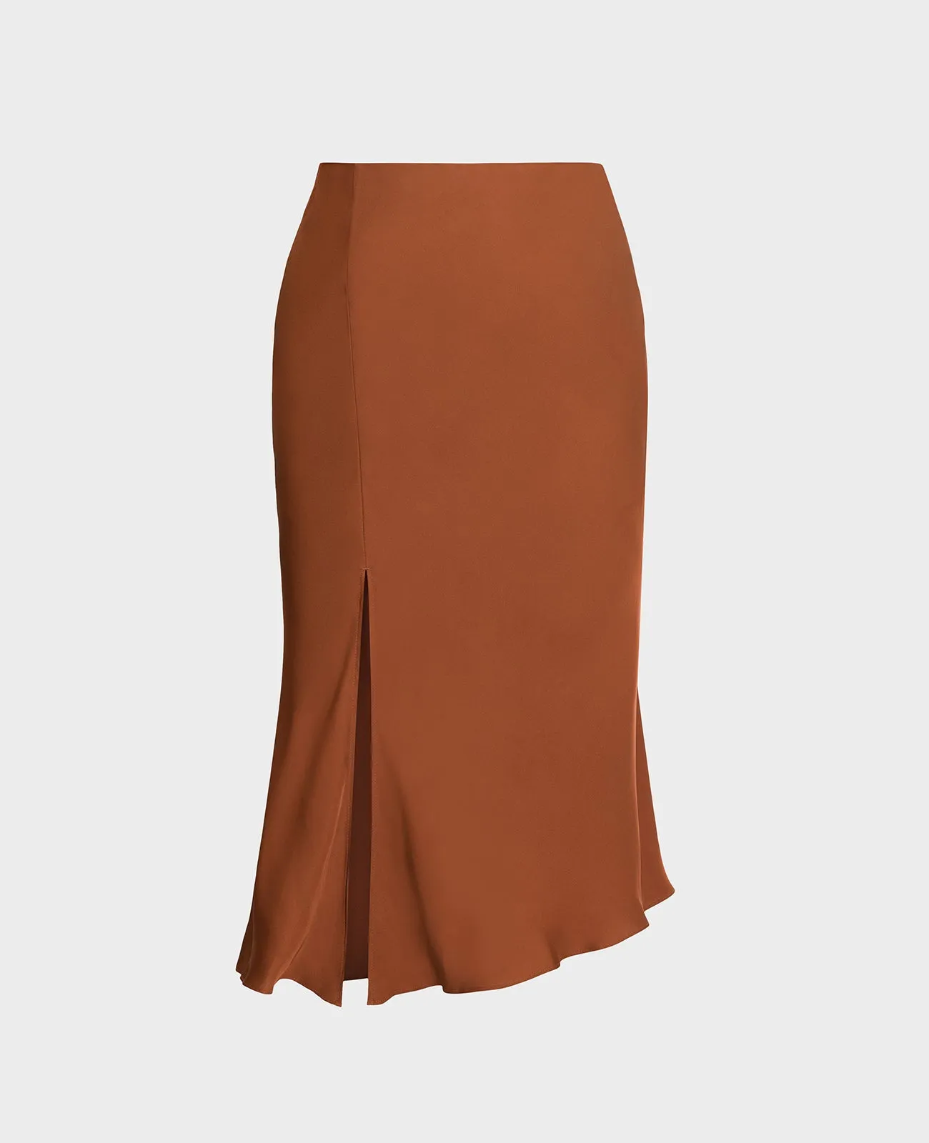 Silk Asymmetric Wrap Skirt
