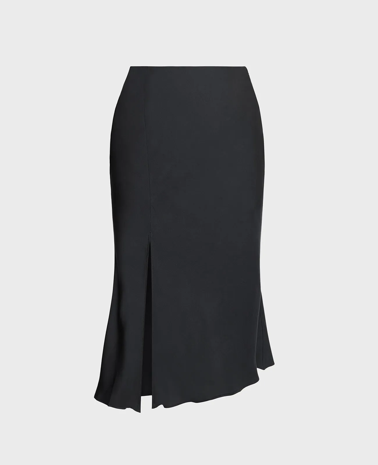 Silk Asymmetric Wrap Skirt
