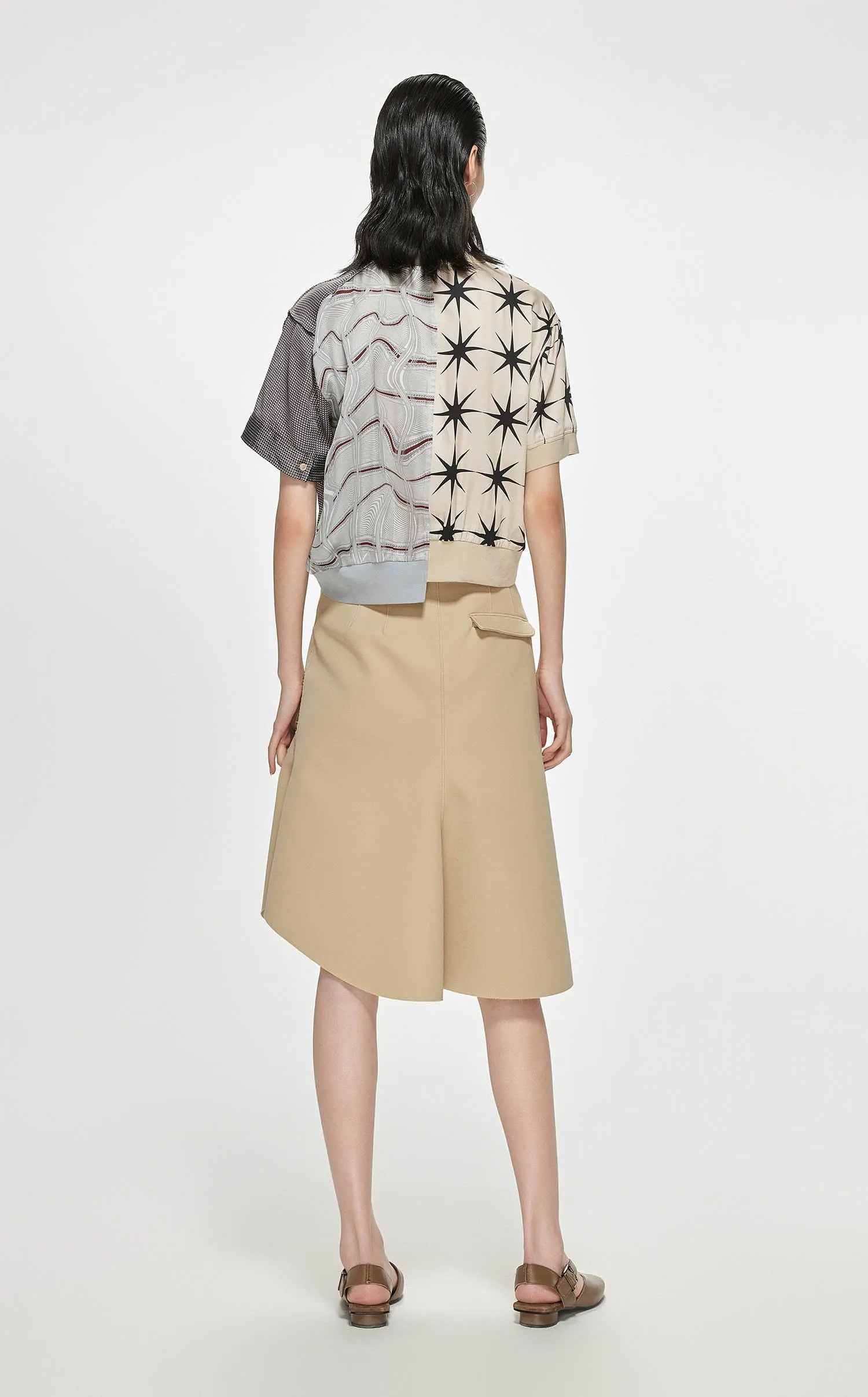 Skirt / JNBY Asymmetric Hem Short Skirt