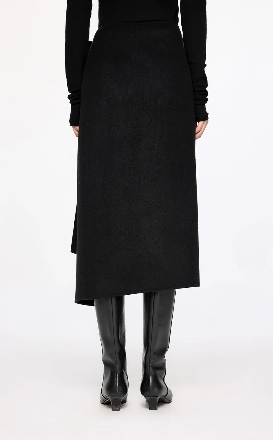 Skirt / JNBY Asymmetric Wool Skirt