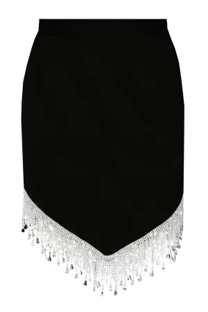 Skirt with crystals