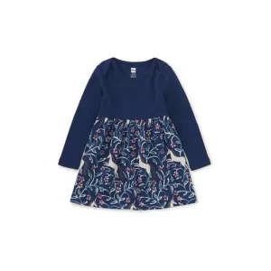 Skirted Baby Dress - Unicorn Tile