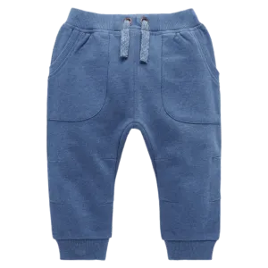Slouchy Track Pant - Storm Melange