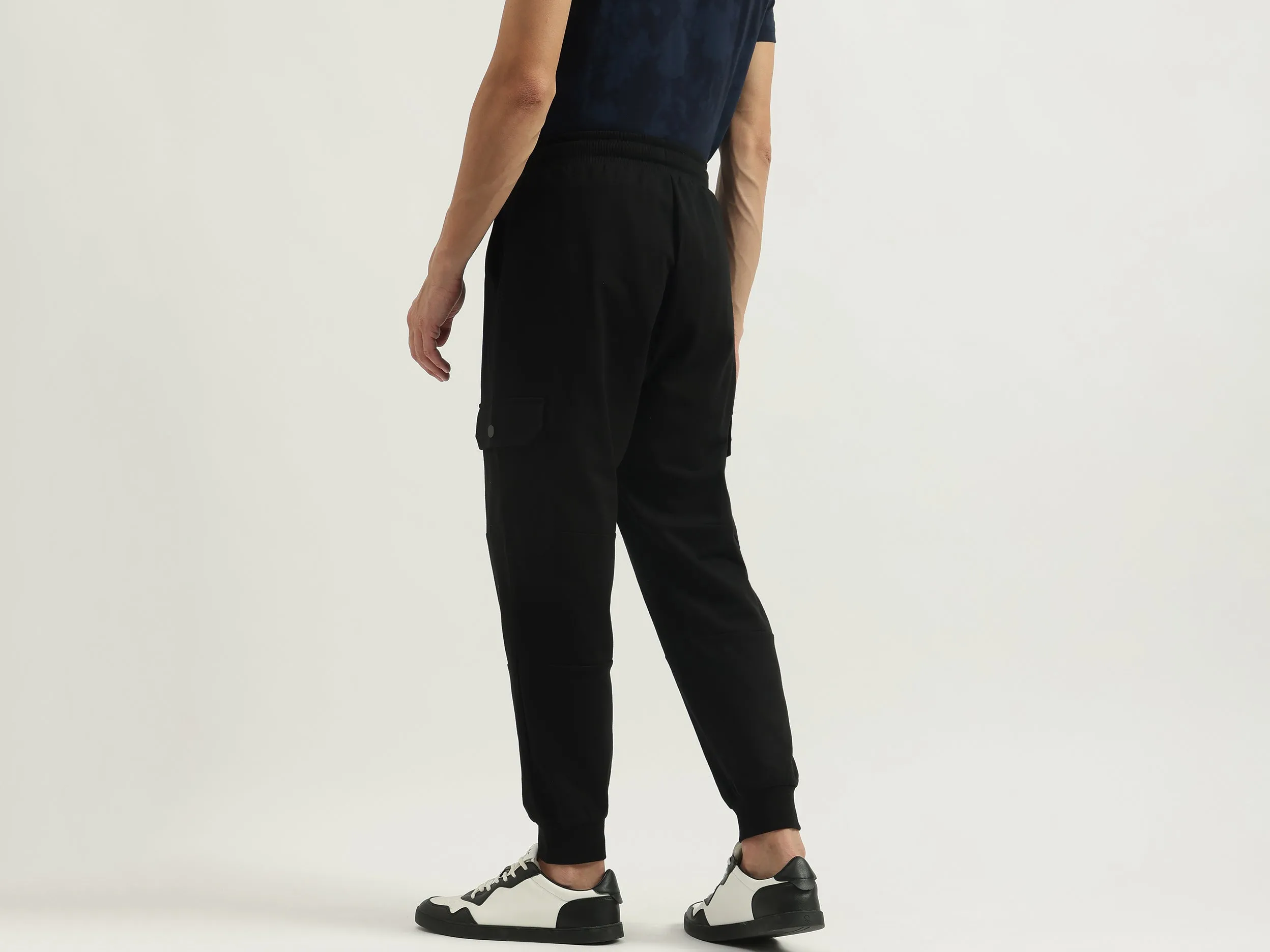 Solid Baggy Fit Track Pants