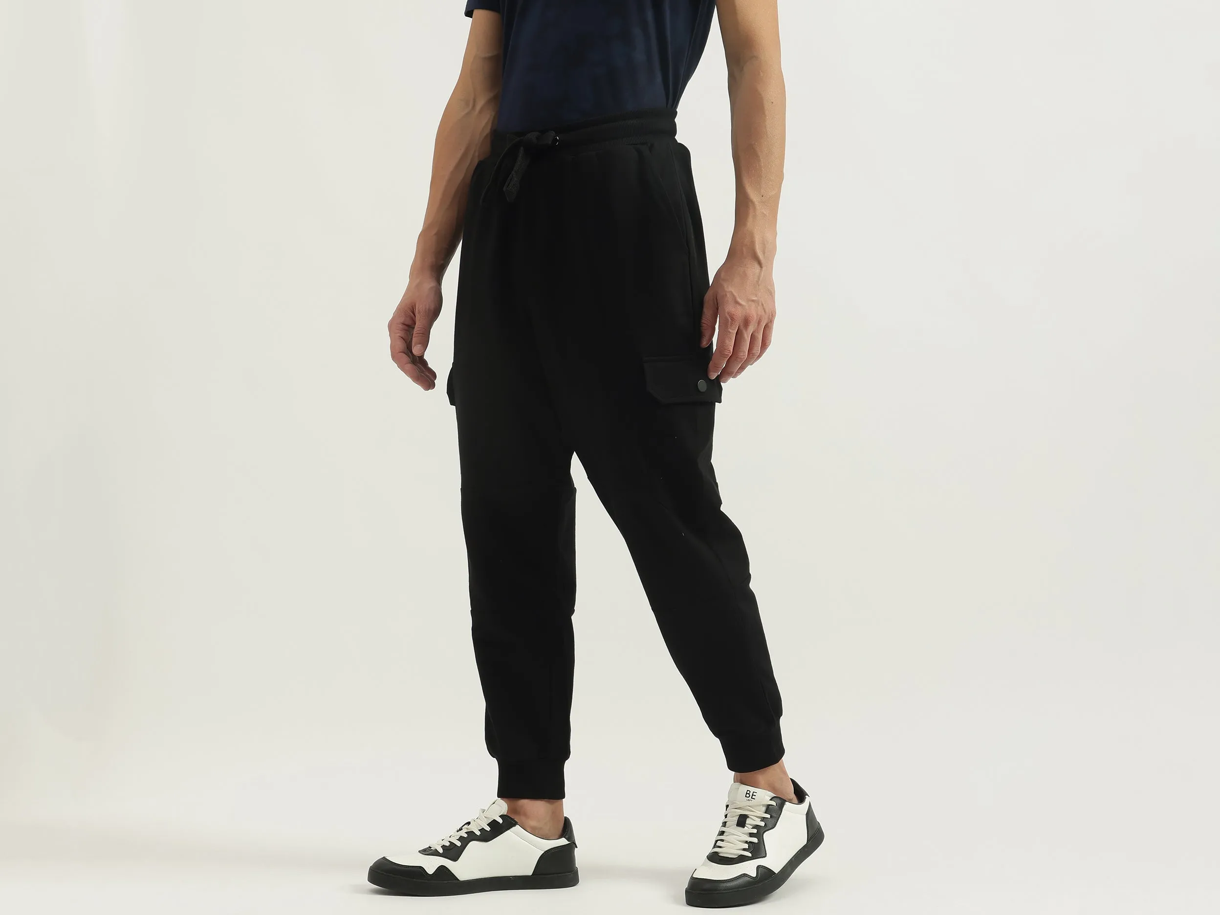 Solid Baggy Fit Track Pants