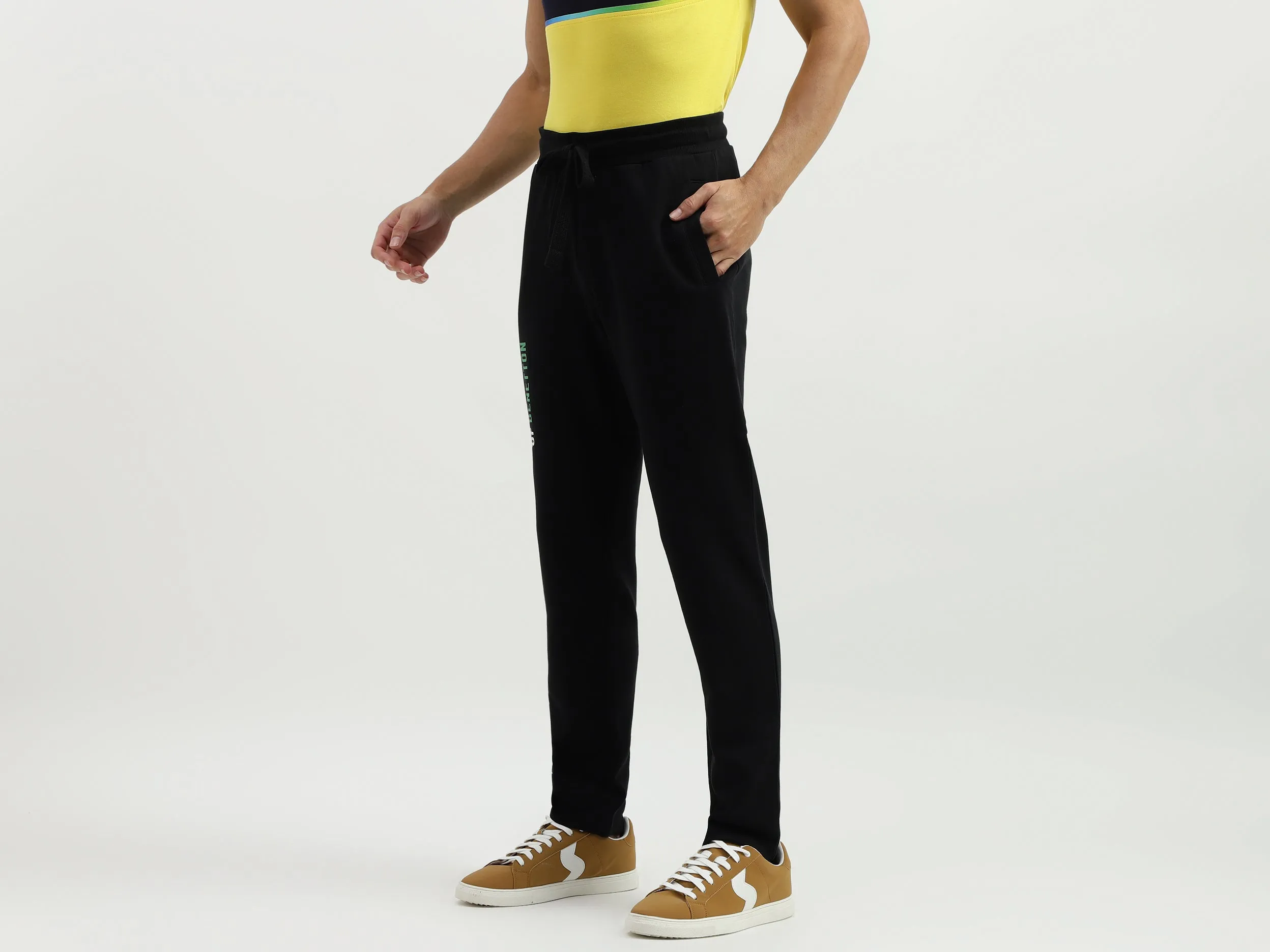Solid Regular Fit Trackpants