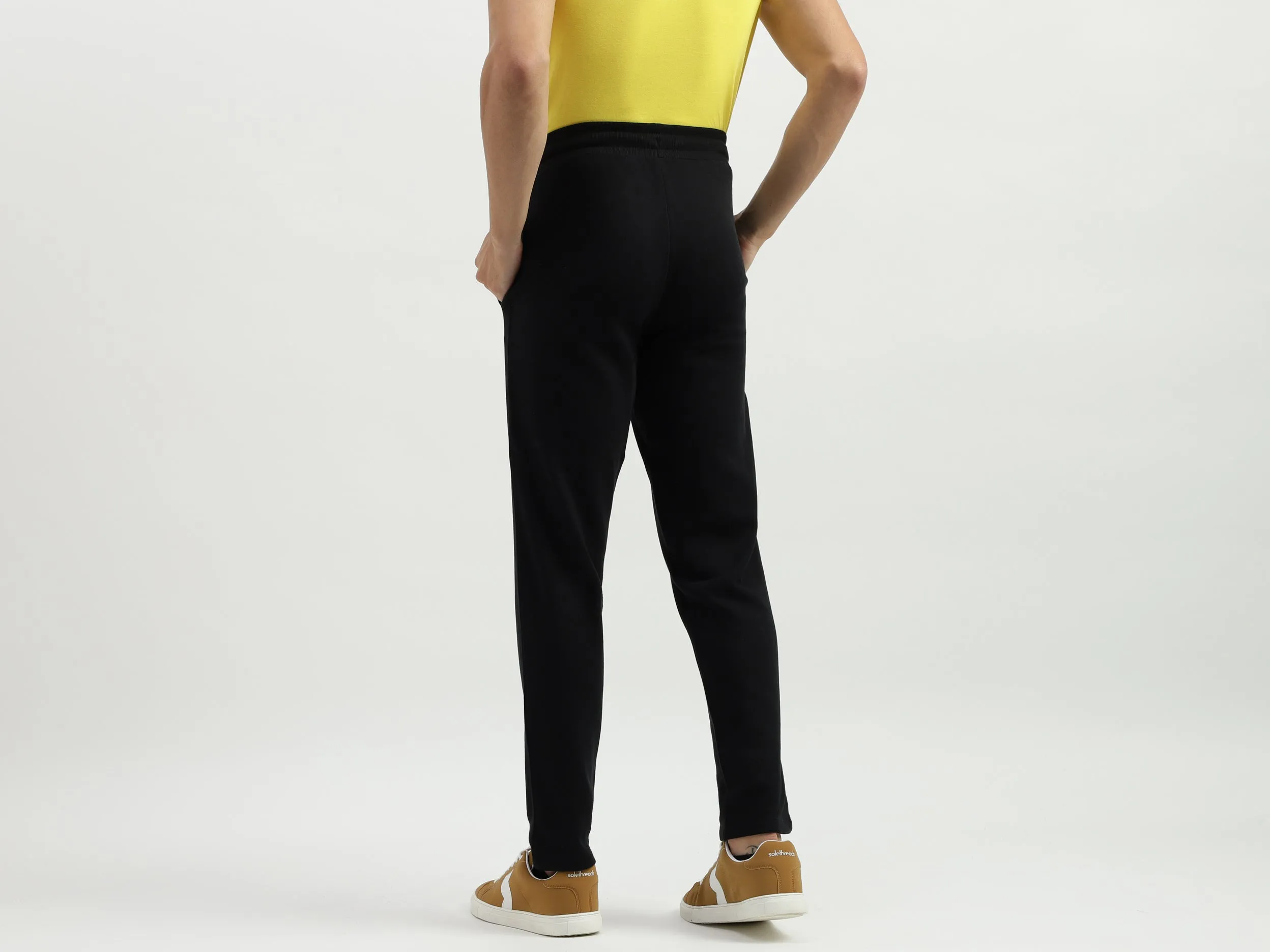 Solid Regular Fit Trackpants