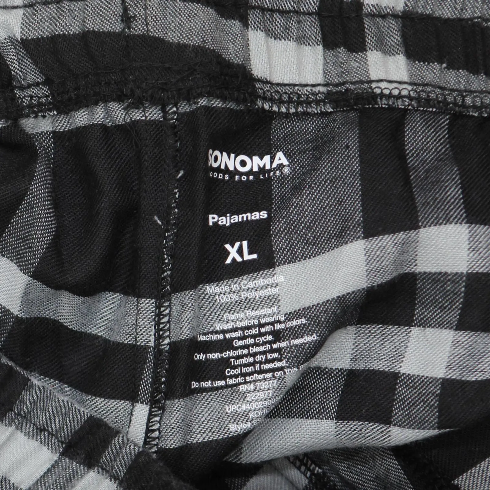 Sonoma Goods For Life Boys Flannel Pajama Pants ES24R515RR