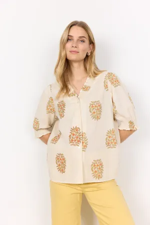 Soyaconcept Pompeia 1 Blouse - Green/Yellow