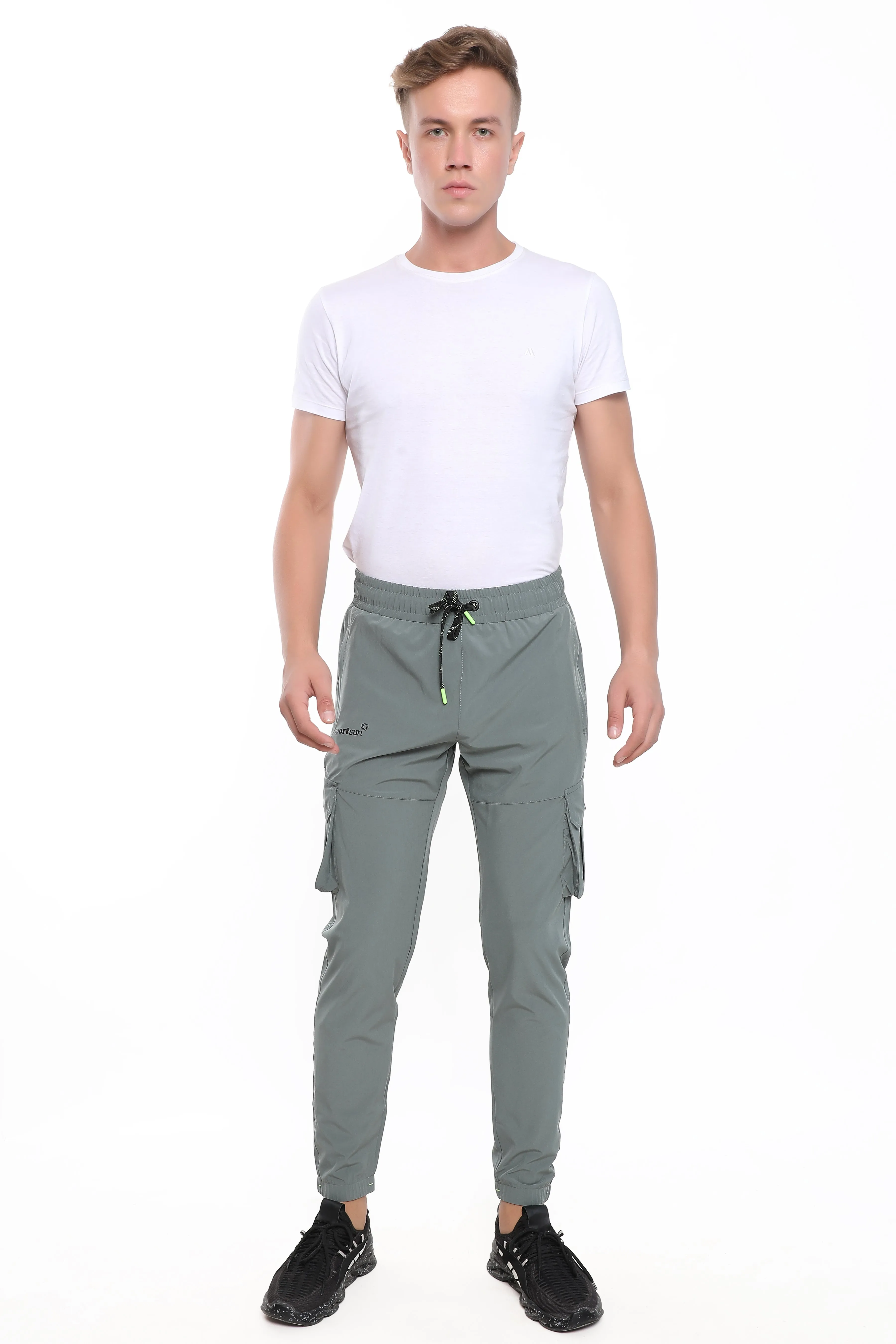 Sport Sun Light Olive NS Lycra Cargo Jogger