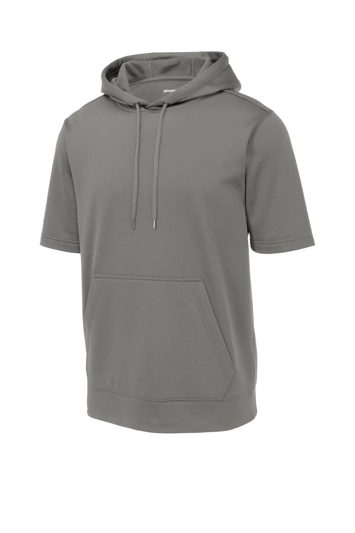 Sport-Tek  Sport-Wick  Fleece Short Sleeve Hooded Pullover. ST251 Dark Smoke Grey