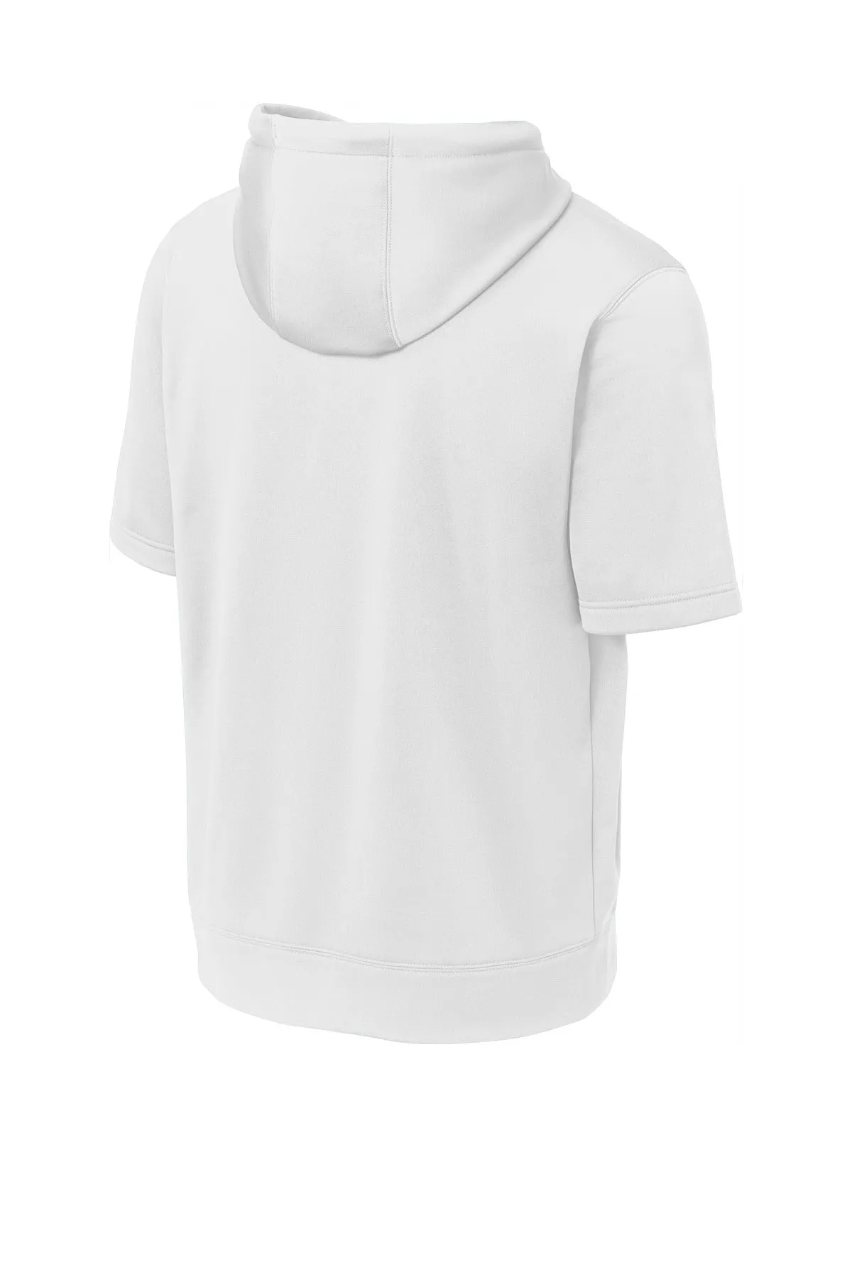 Sport-Tek  Sport-Wick  Fleece Short Sleeve Hooded Pullover. ST251 White