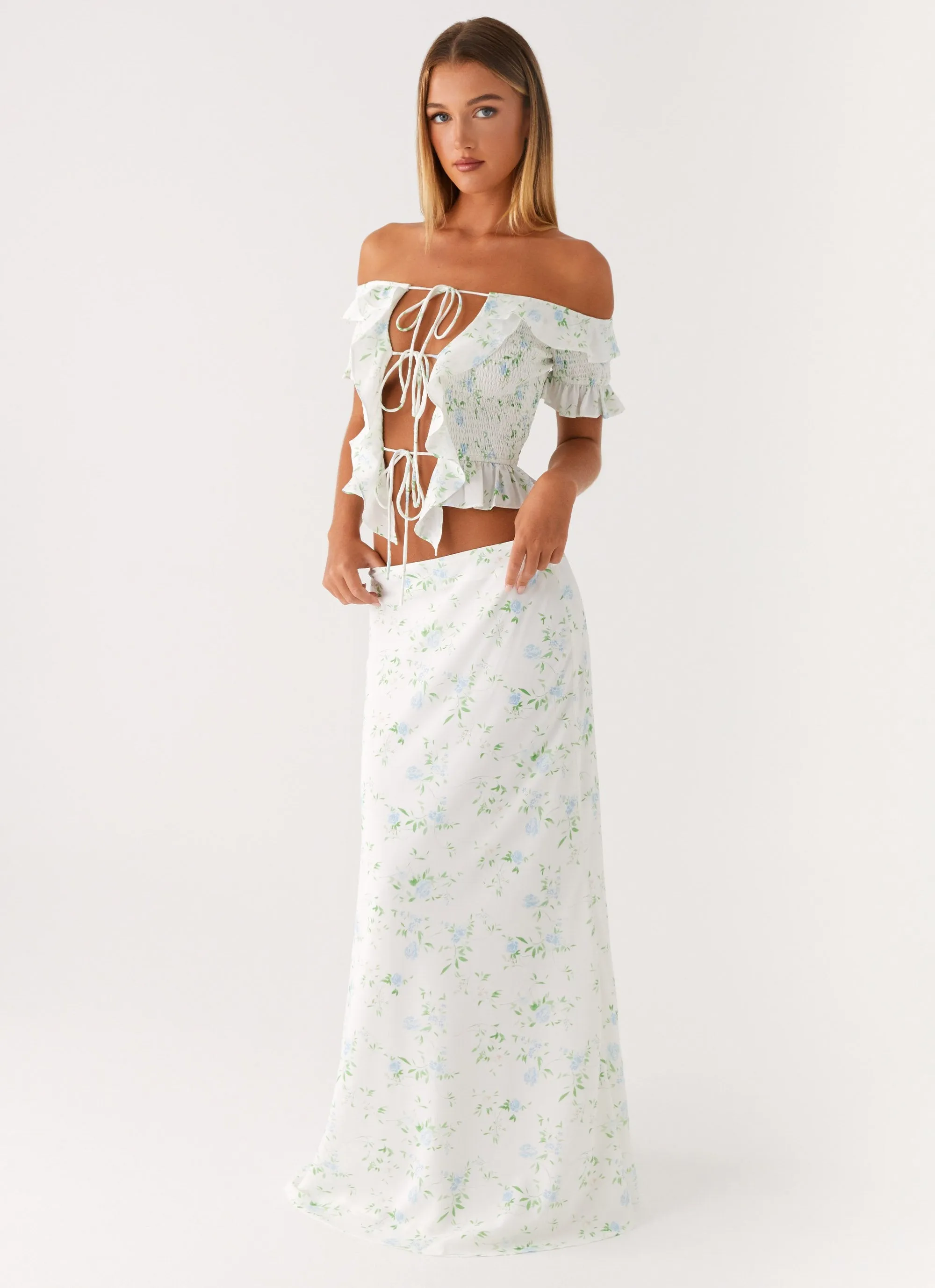 Star Girl Maxi Skirt - Vintage Ditsy Floral