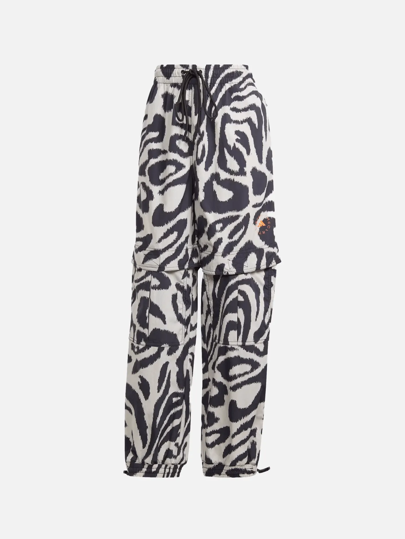 Stella McCartney Woven Printed Track Pants "Chalk