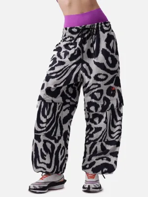 Stella McCartney Woven Printed Track Pants "Chalk