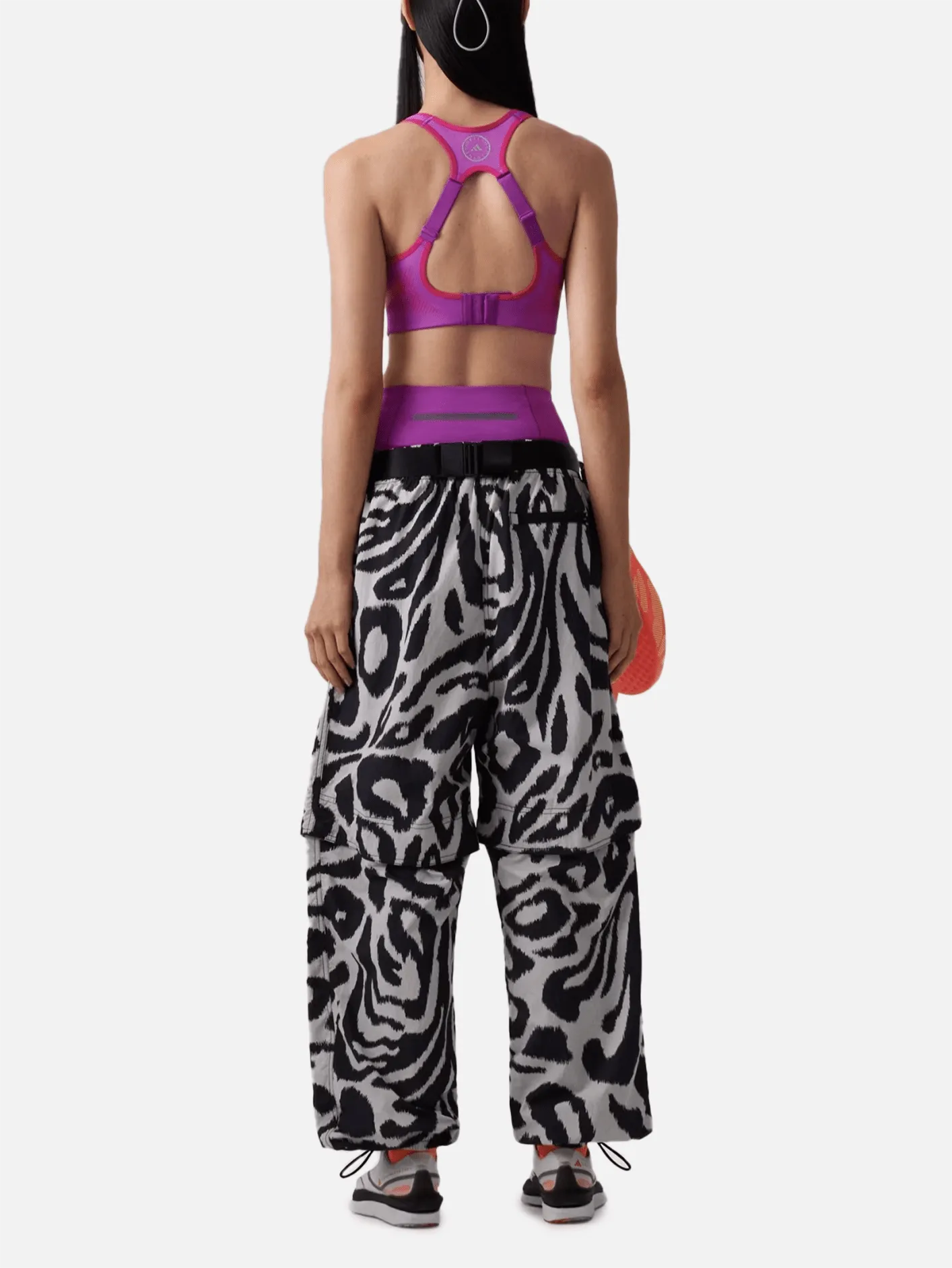 Stella McCartney Woven Printed Track Pants "Chalk