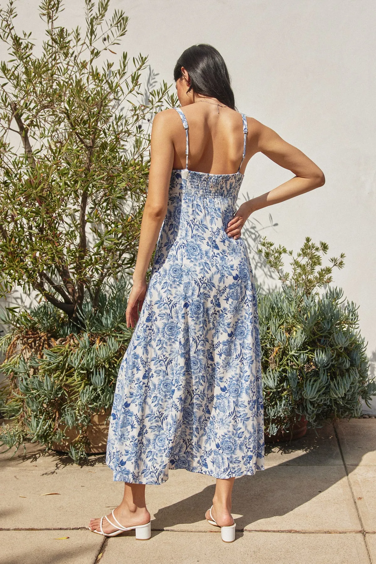 Stella Waist Midi Slit Dress