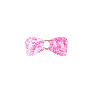 Strapless Bandeau Bikini Top - Island Blush