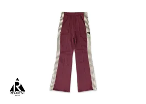 Stuntman Banner Track Pants "Burgundy & Cream"