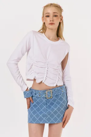 Talia Cut Out Ruched Top