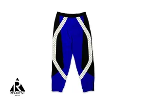 Technical Damier Track Pants "Blue"