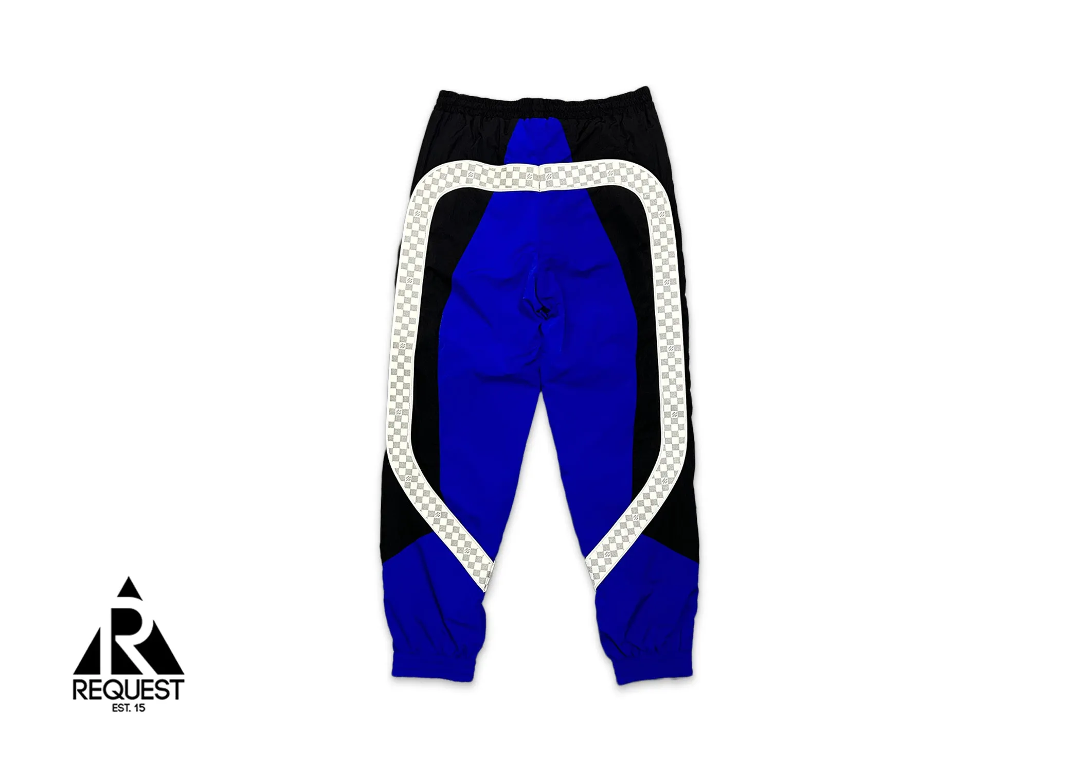 Technical Damier Track Pants "Blue"