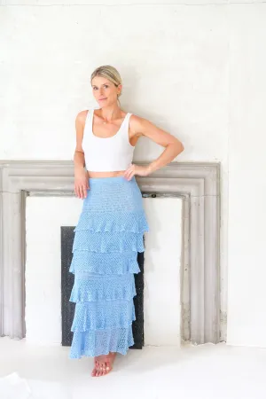 The Maxi Skirt in Periwinkle