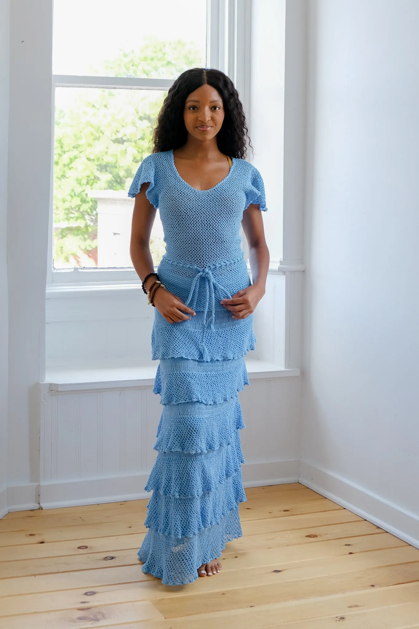 The Maxi Skirt in Periwinkle