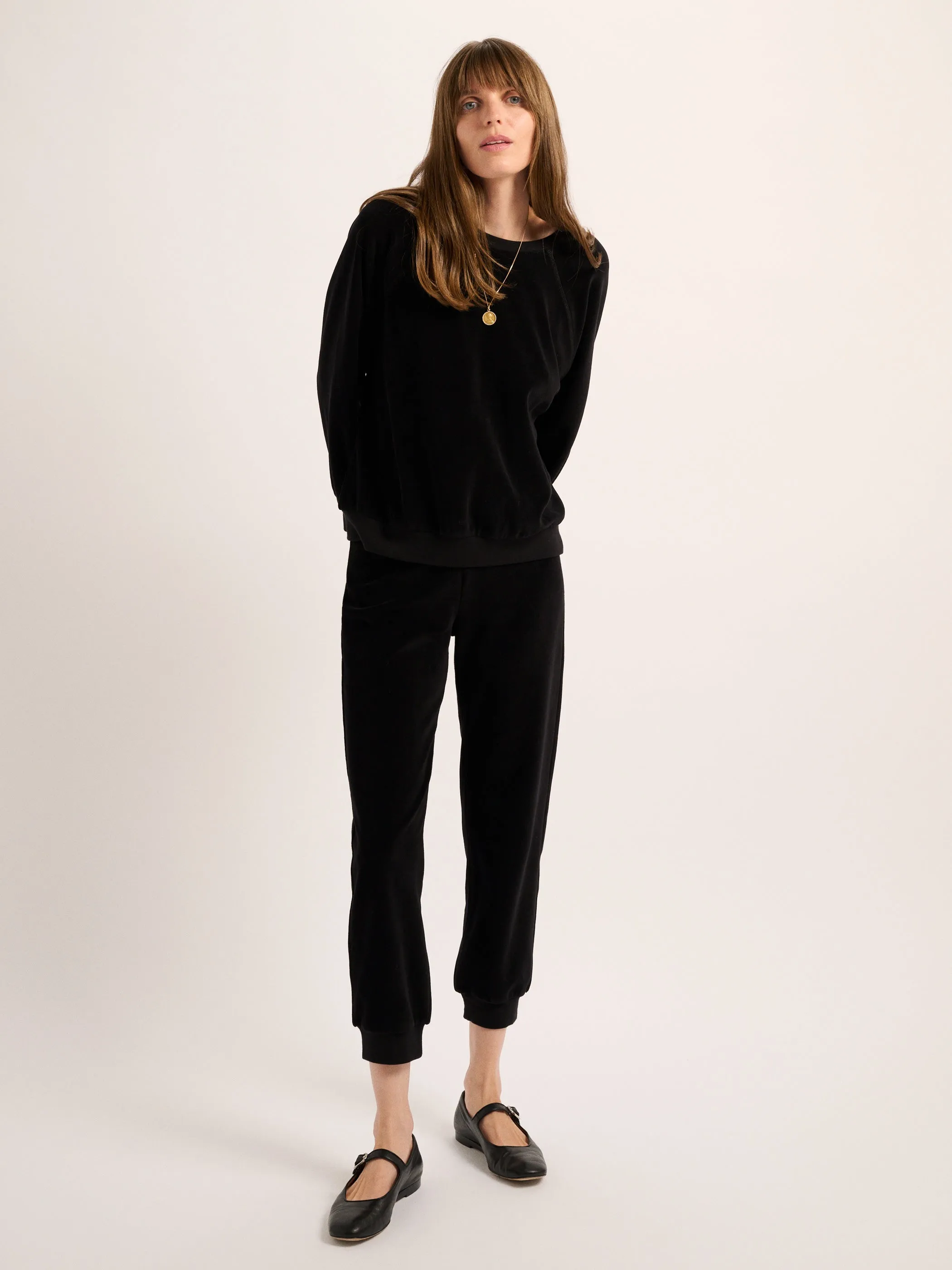The Tinos Slim Track Pants in Velour