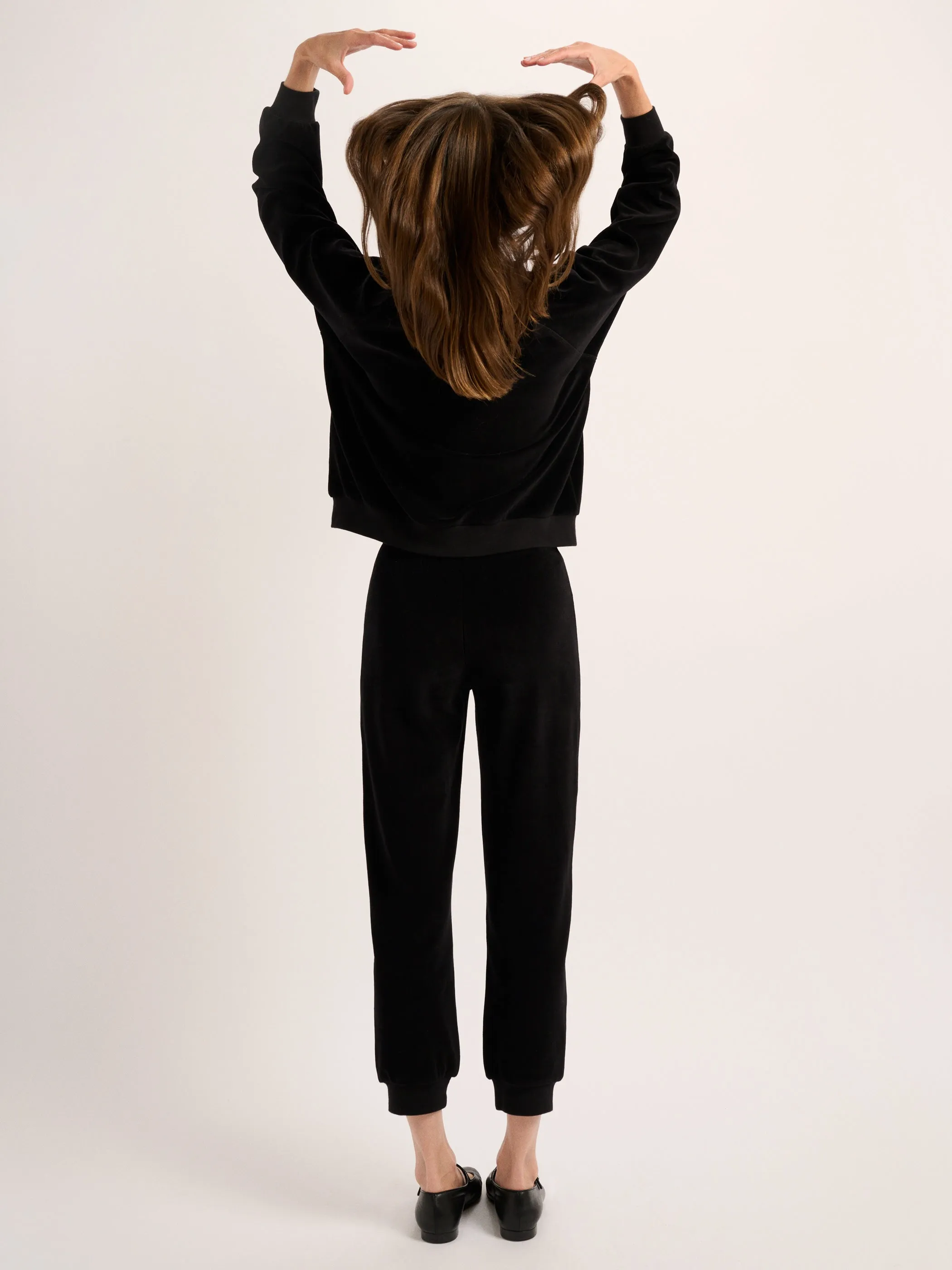 The Tinos Slim Track Pants in Velour