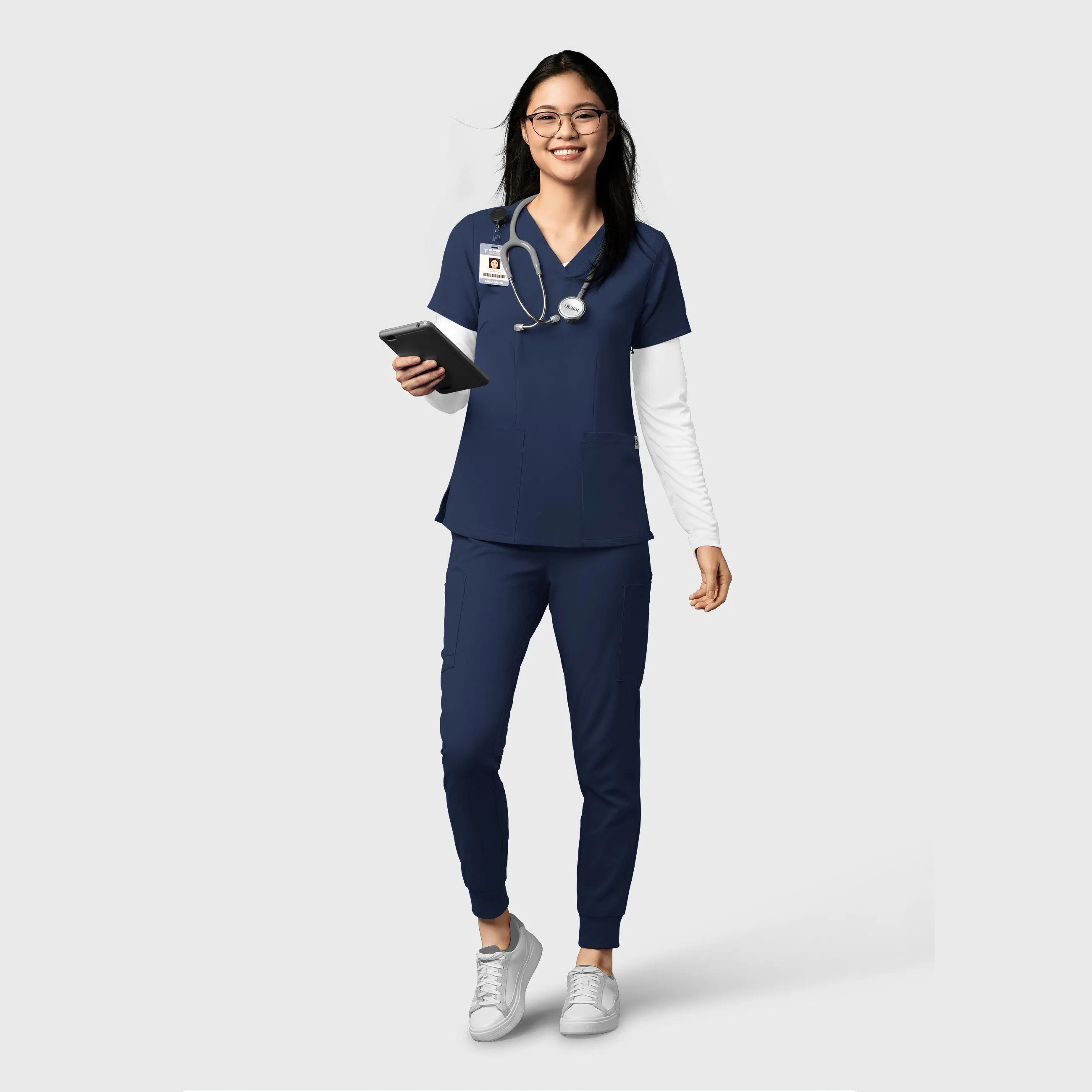 Thrive 5122 Cargo Jogger Scrub Pants Navy
