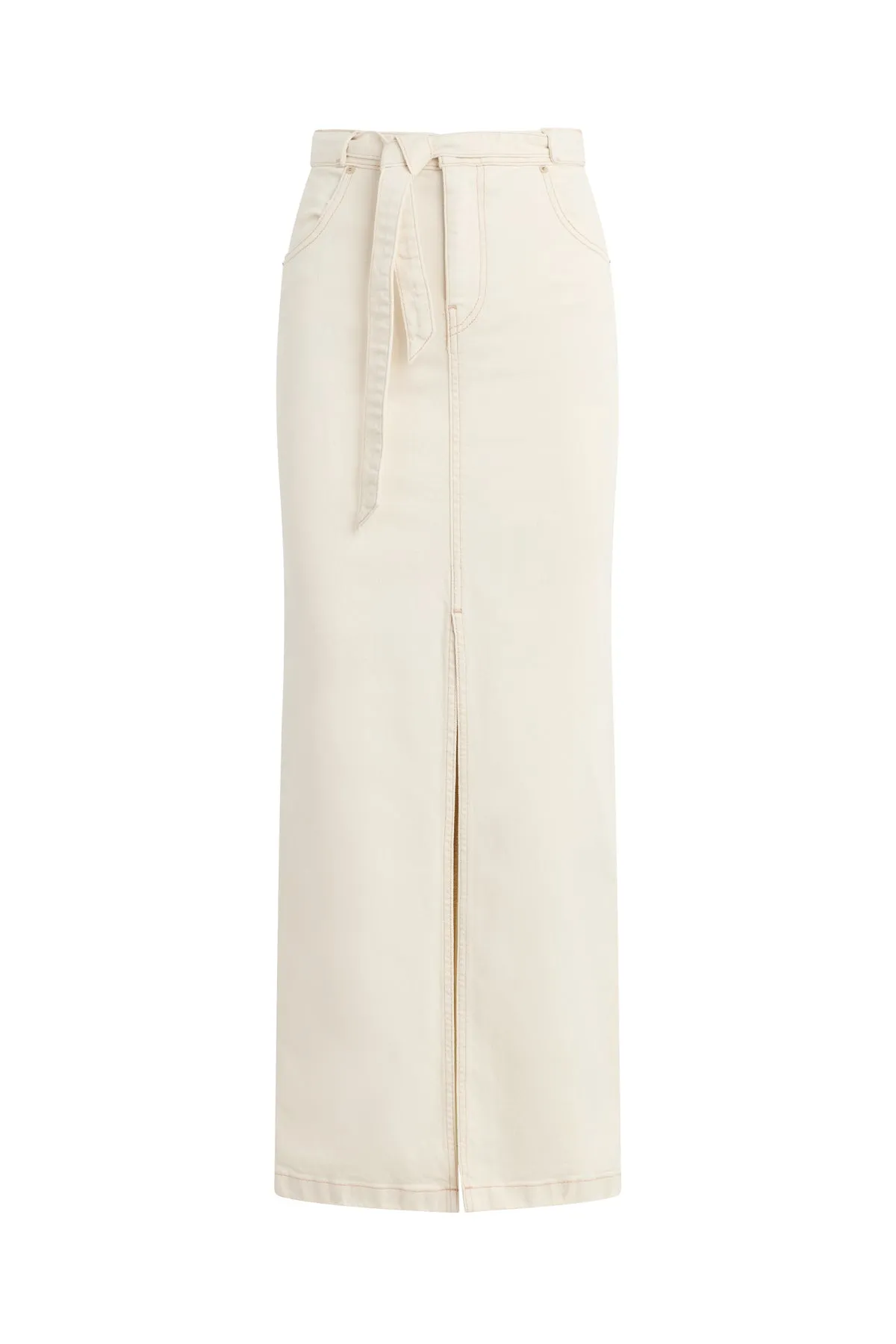 Tie Waist Maxi Skirt