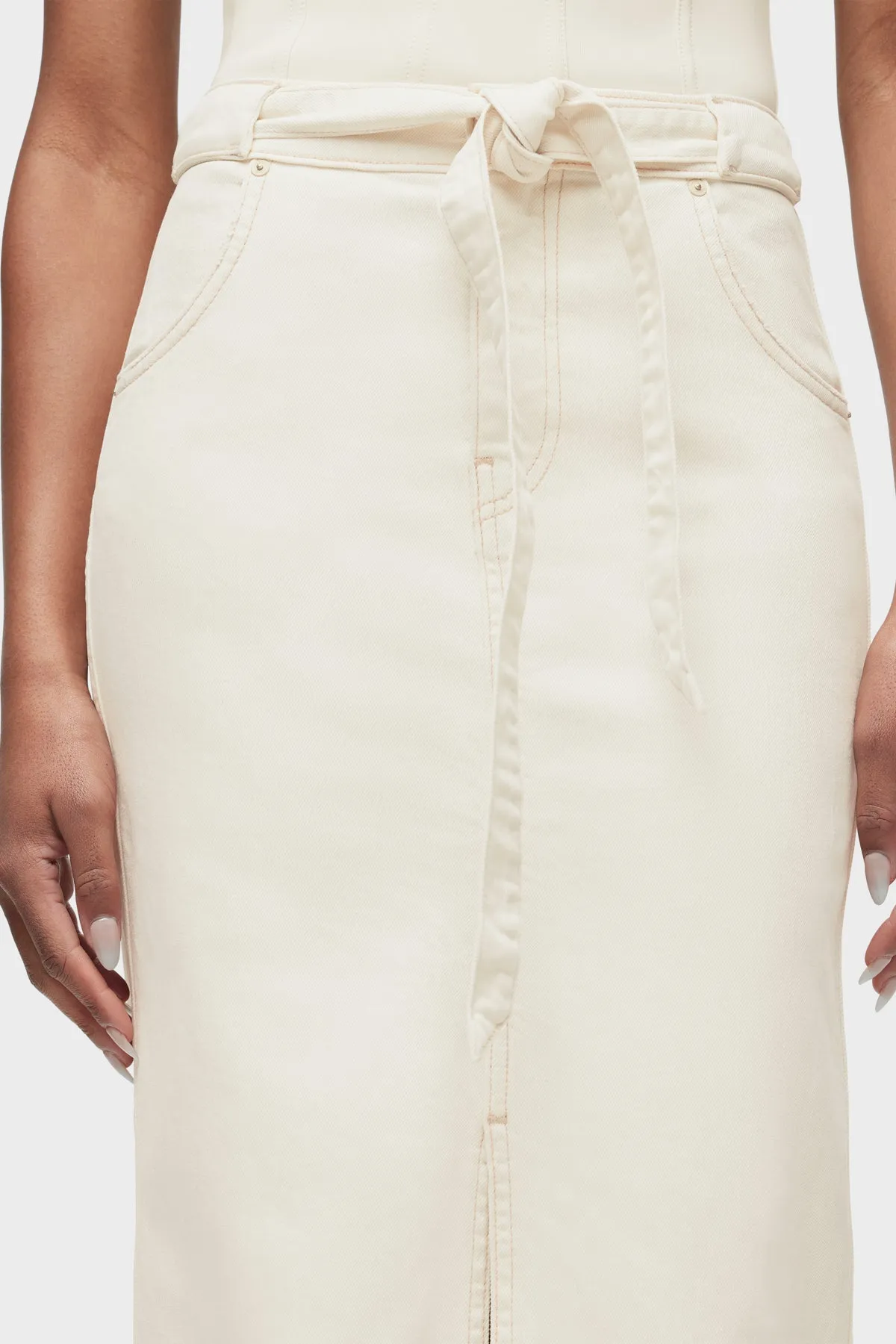 Tie Waist Maxi Skirt