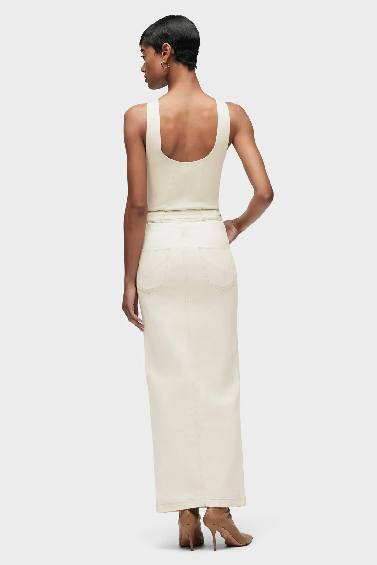 Tie Waist Maxi Skirt